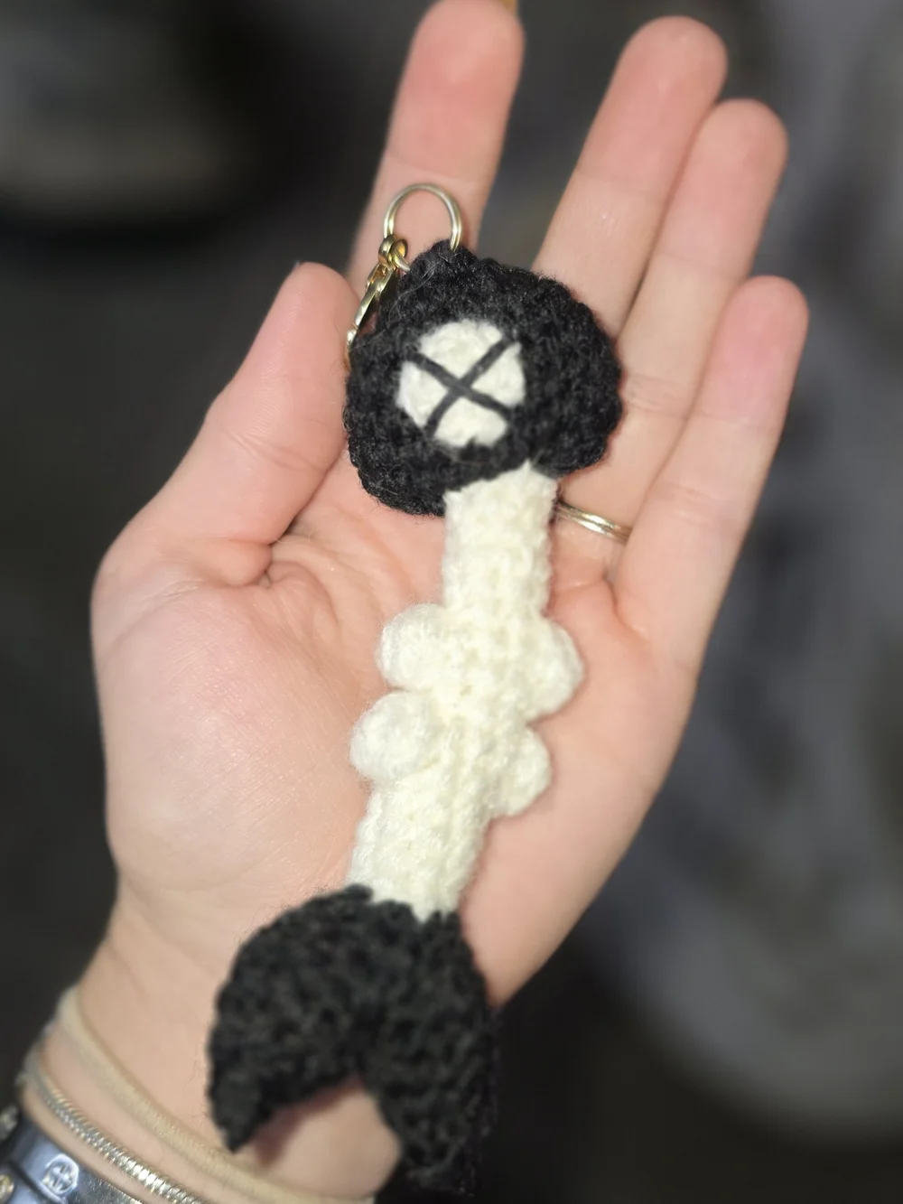 Fishbone Keychain - Handmade!